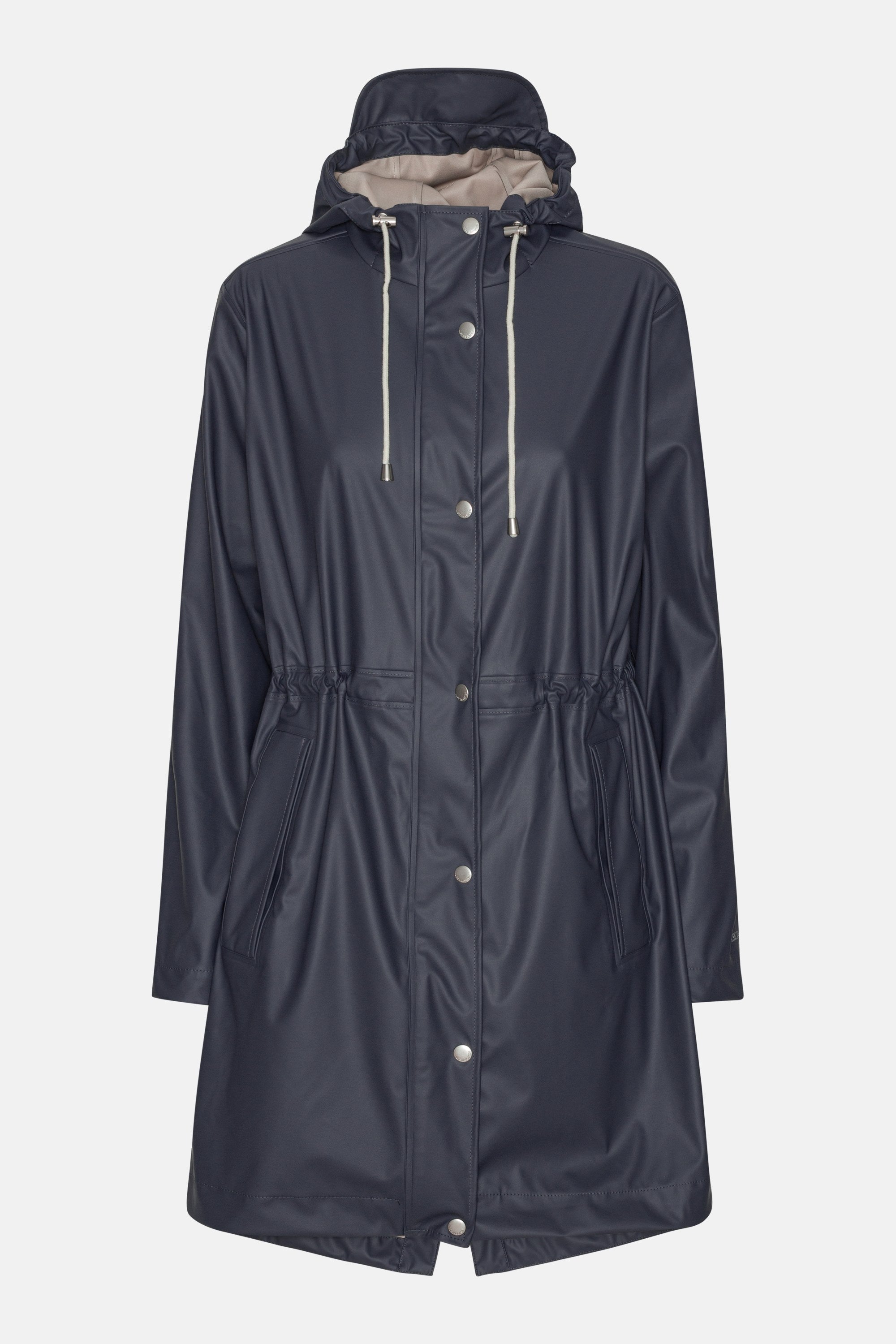 Long Parka Rain Jacket - Ombre Blue